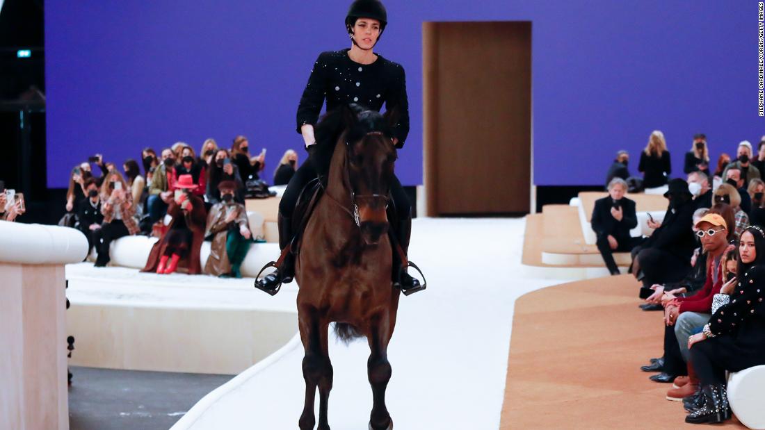 Chanel sends princess on horseback down the runway in Paris