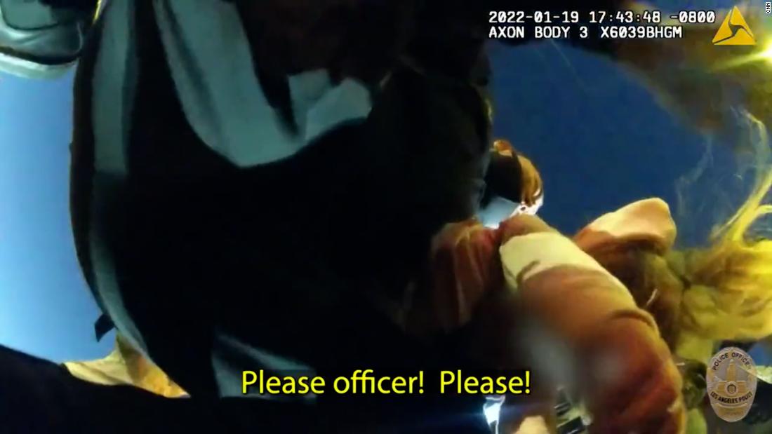 Terrifying video captures moment parents rush to cops with choking toddler