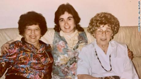 Carla, Jill and Ilse (left to right) are pictured together in New York in an undated family photo.