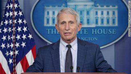 Chief Medical Advisor to the president Dr. Anthony Fauci speaks during the daily briefing in the Brady Briefing Room of the White House in Washington, DC on  December 1, 2021. (Photo by MANDEL NGAN / AFP) (Photo by MANDEL NGAN/AFP via Getty Images)