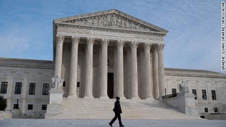 A general view of the U.S. Supreme Court, in Washington, D.C., on Monday, January 24, 2022. (Graeme Sloan/Sipa USA)(Sipa via AP Images)