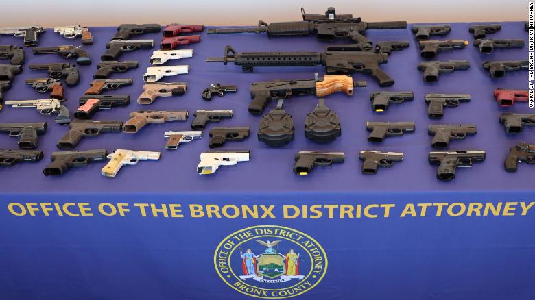 A Bronx man faces more than 300 gun-related charges for allegedly selling weapons to an undercover officer