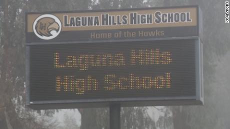 A California student has been disciplined after making racist comments at a high school basketball game, school district says