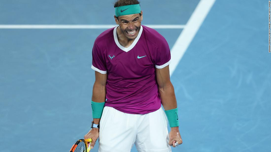 Nadal is one win away from record-breaking grand slam title after reaching Australian Open final