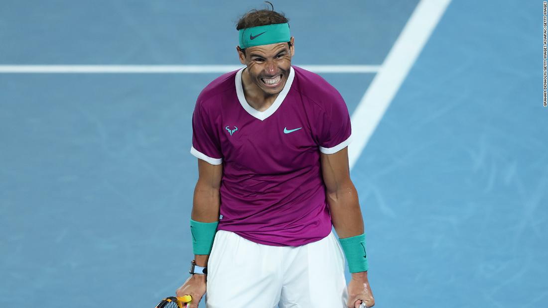 Rafael Nadal is one win away from record-breaking grand slam title after reaching Australian Open final