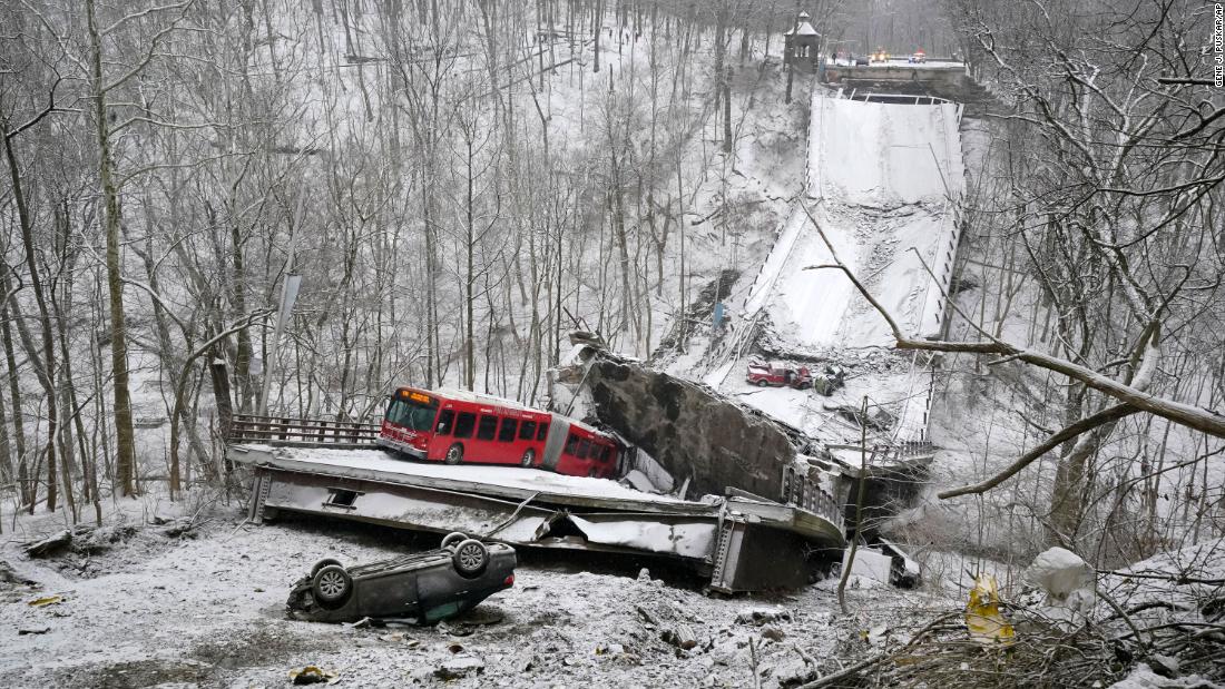 Colapso da ponte de Pittsburgh: investigadores do NTSB buscam pistas no local