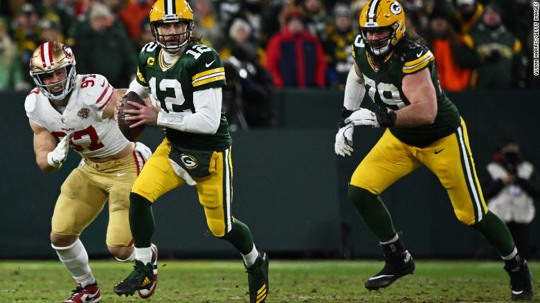 Rodgers&#39; hopes of a second ring were dashed by the 49ers.