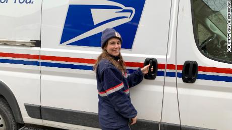 Mail started piling up at home.  The local postal carrier noticed and saved a woman's life