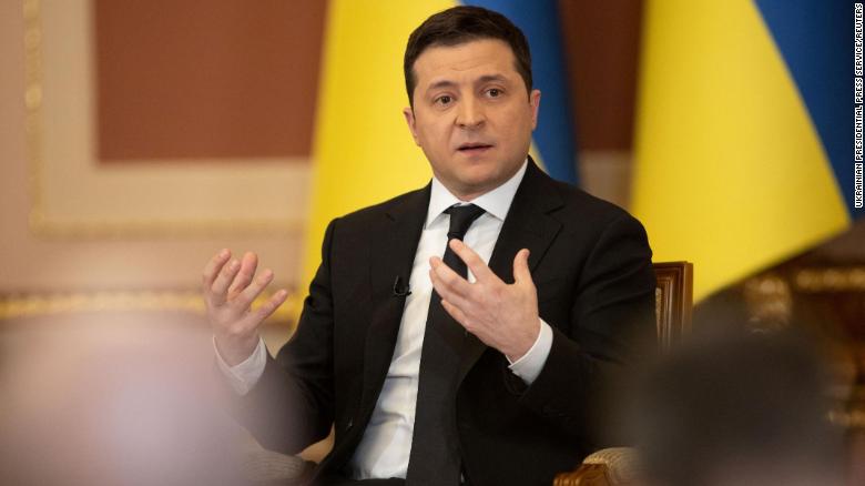 Ukraine’s President Zelensky urges world leaders to tone down rhetoric on threat of war with Russia