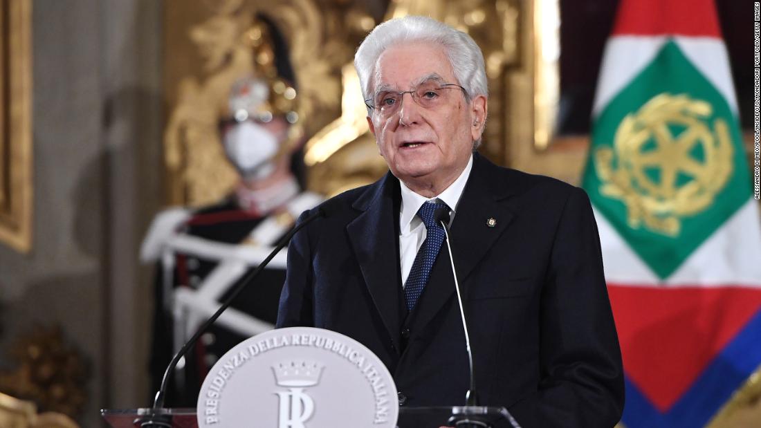 Sergio Mattarella re-elected as Italian president for a second term