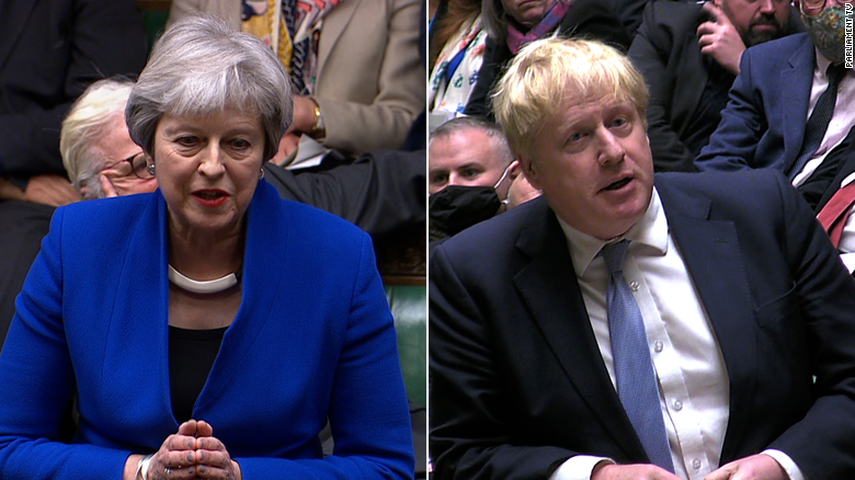 Theresa May questions whether Boris Johnson understood Covid rules