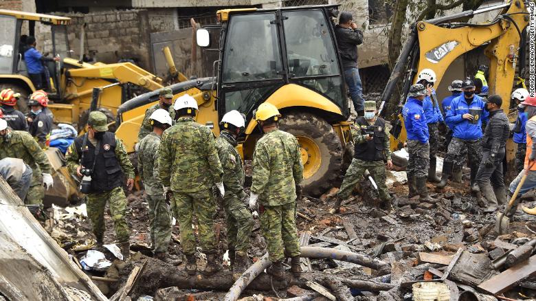 At least 23 dead in Ecuador landslide