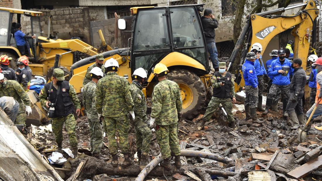 At least 22 dead in Ecuador landslide