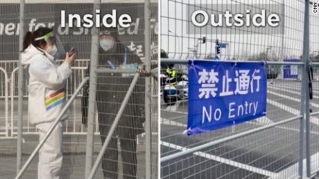Two CNN reporters covering both sides of Beijing&#39;s walled-off city. See the difference