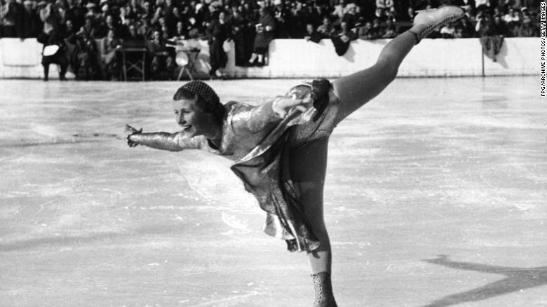 British figure skater Cecilia Colledge at the 1936 Winter Olympic Games.