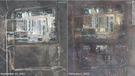 These images show new tents having been erected at the Novoozernoe camp in Crimea.