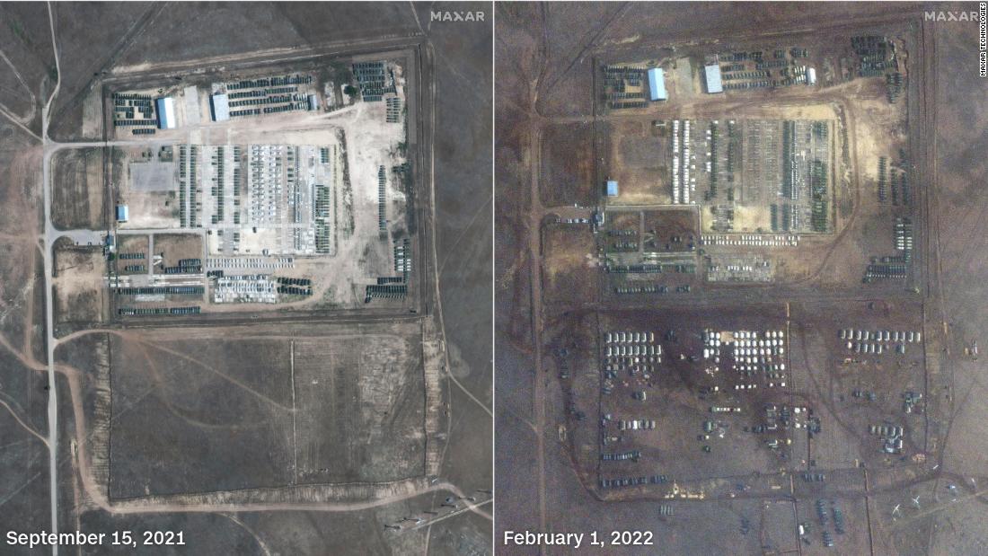 New satellite images show buildup of Russian military around Ukraine
