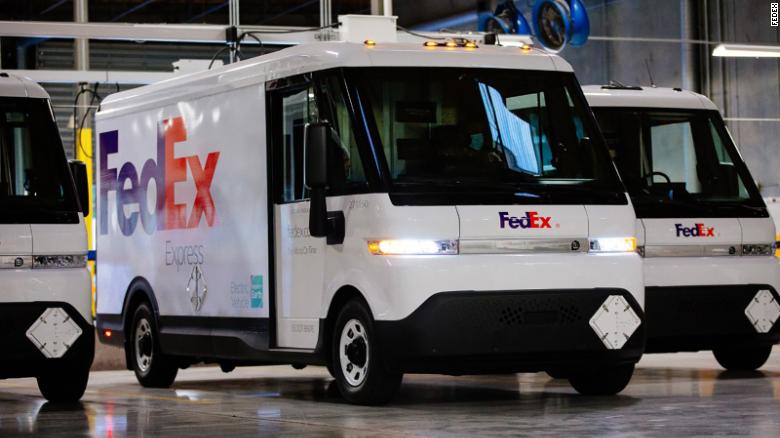 GM delivers 150 electric vans to FedEx