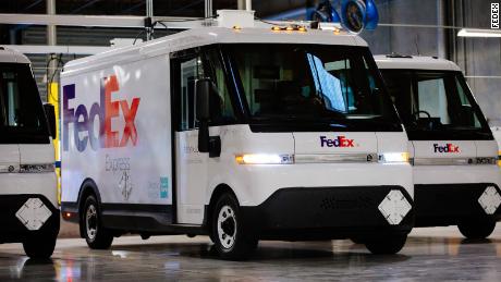 FedEx partnered with General Motors&#39; BrightDrop to purchase electric delivery vans.