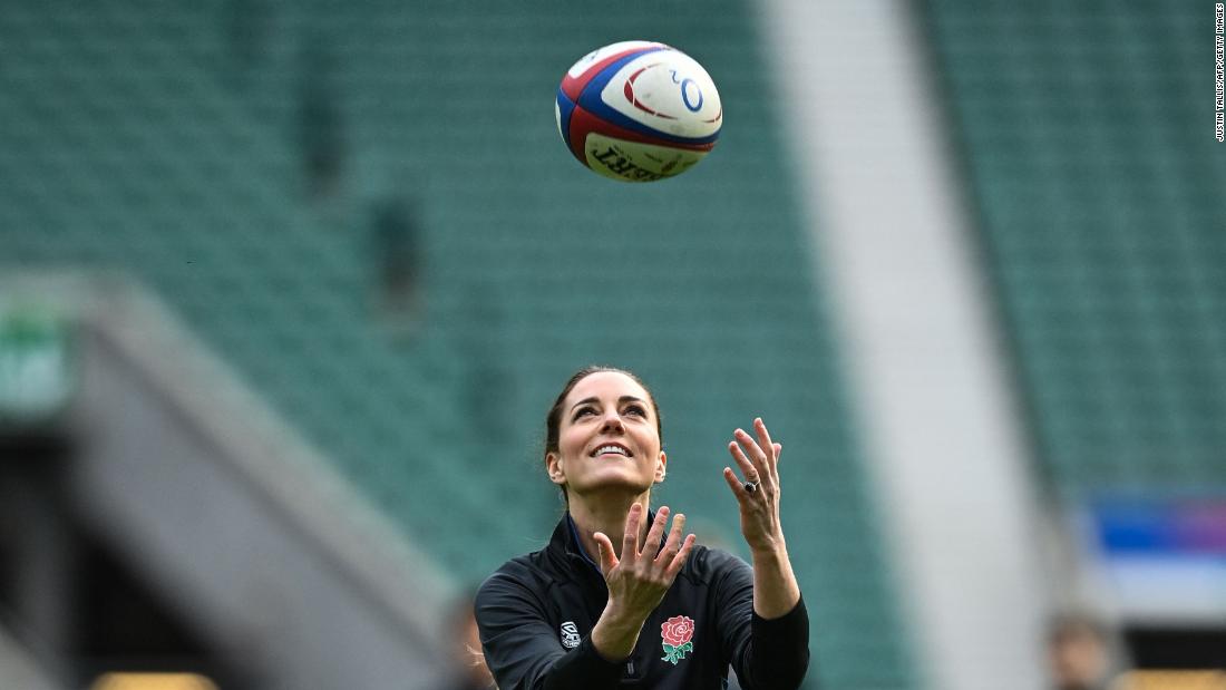 Kate takes over from Prince Harry as patron of English rugby