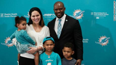 Brian Flores with his wife, Jennifer, their daughter Liliana and their sons Miles and  Maxwell. 