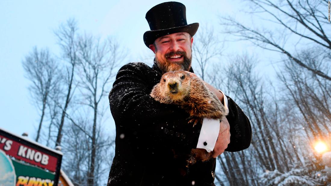 Punxsutawney Phil sees his shadow, six more weeks of winter loom