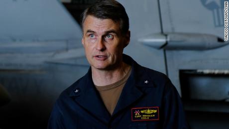 Rear Adm.  Curt Renshaw says the USS Harry S Truman sends a message to US allies that 