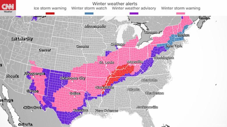 Snow Map For Tomorrow Snow Forecast: See How Much Snow Is Expected In Your Area - Cnn