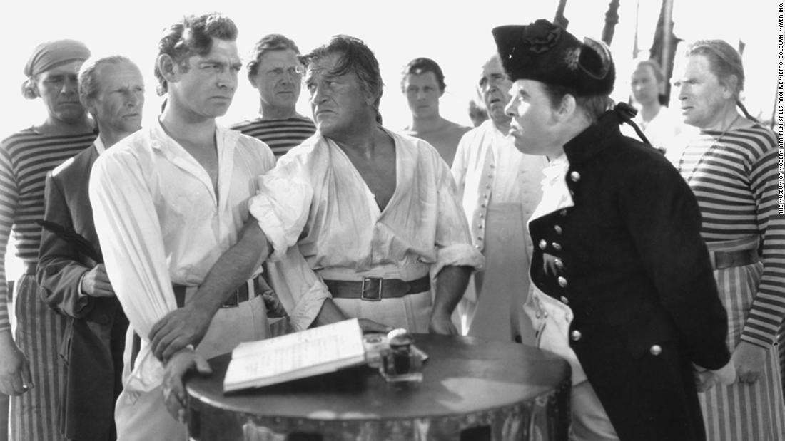 &lt;strong&gt;&quot;Mutiny on the Bounty&quot; (1936):&lt;/strong&gt; Clark Gable was in the best picture winner the next year as well, playing Fletcher Christian in the 1935 version of &quot;Mutiny on the Bounty.&quot; Charles Laughton plays Captain Bligh. 