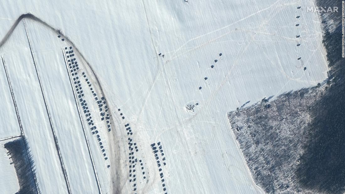 Maxar&#39;s satellite images show that for the first time several tent encampments have been created at Rechitsa, in the Homel region of Belarus.