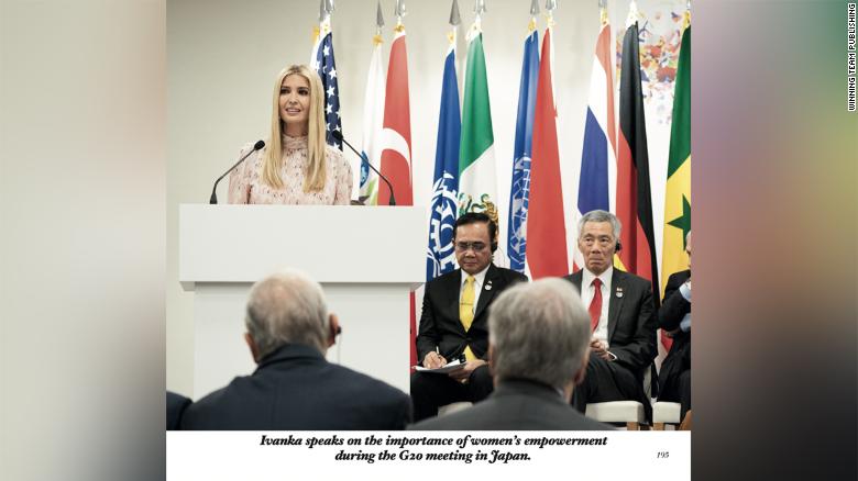 Another photo from the book shows Ivanka Trump, the former President&#39;s daughter who also served as an adviser.
