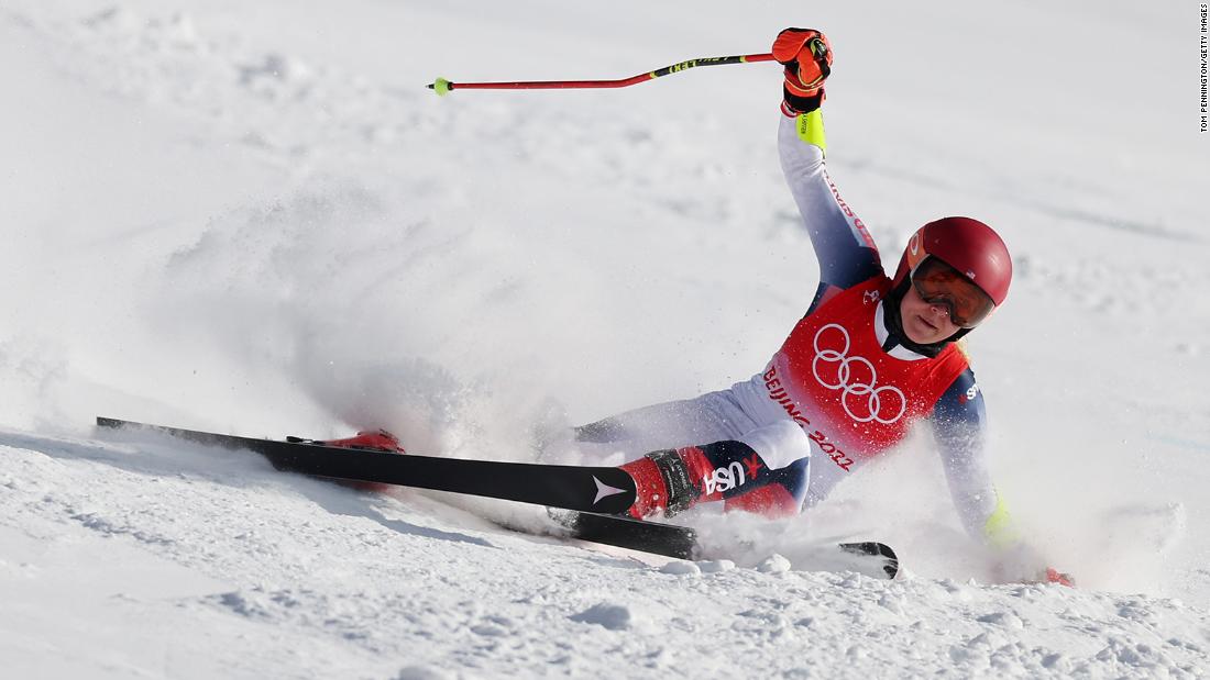 Team USA gold medal hopeful Mikaela Shiffrin is out of the women's giant slalom