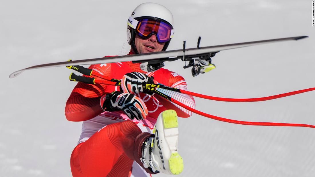 Switzerland&#39;s Beat Feuz kicks one of his skis in the air after finishing his downhill run on February 7. &lt;a href=&quot;https://www.cnn.com/world/live-news/beijing-winter-olympics-02-07-22-spt/h_d46db07dcb6fd0da2df77364921d6237&quot; target=&quot;_blank&quot;&gt;He won the gold,&lt;/a&gt; Switzerland&#39;s first in these Olympics. Feuz won a silver and a bronze at the 2018 Winter Games.