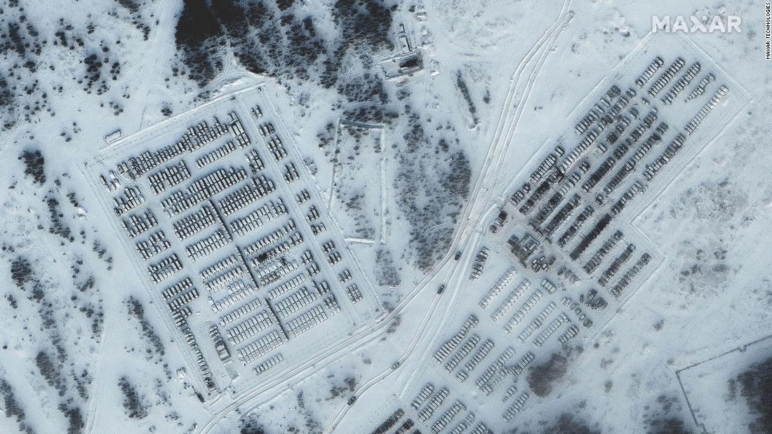 Russia accelerates movement of military hardware towards Ukraine, satellite images show