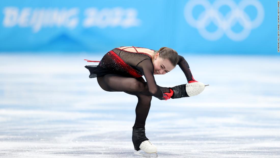 Russian figure skater Kamila Valieva becomes first woman to land a quad at the Winter Olympics
