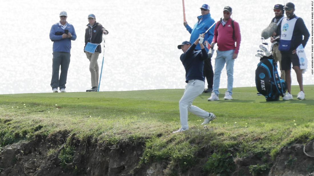 &quot;I&#39;ve never had a life and death situation on a shot before,&quot; said Spieth after his round.