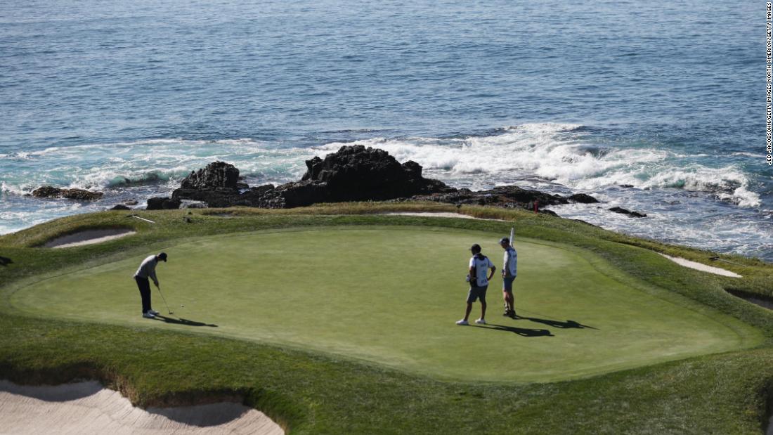Pebble Beach Golf Links is renowned for its spectacular views.