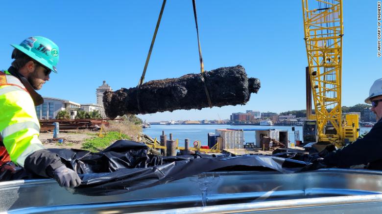 A dozen more Revolutionary War-era cannons have been found and raised from the Savannah River