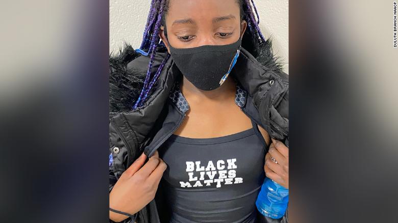 A 12-year-old Black swimmer was nearly disqualified from a Wisconsin swim meet for wearing a ‘Black Lives Matter’ swimsuit