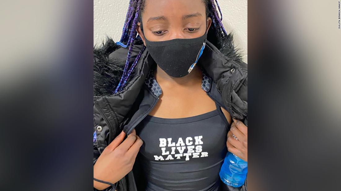 A 12-year-old Black swimmer was nearly disqualified from a Wisconsin swim meet for wearing a 'Black Lives Matter' swimsuit