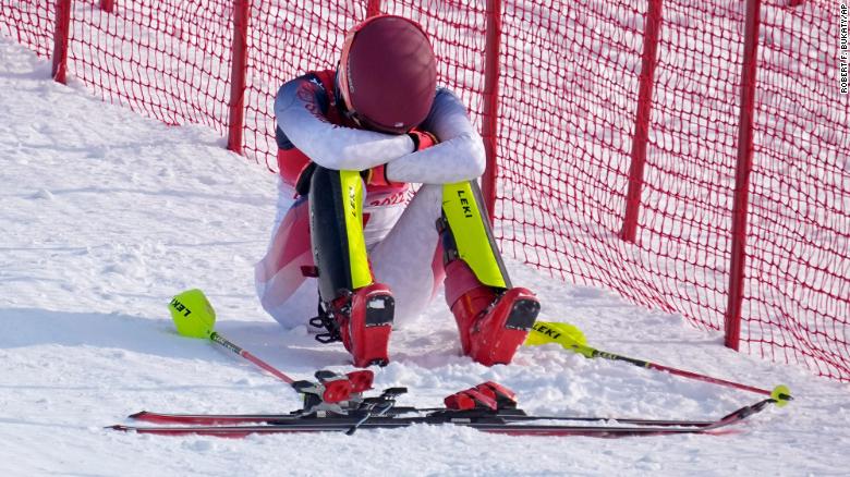 Mikaela Shiffrin: ‘A really big let down,’ says US skier after she crashes out for the second time at Beijing 2022