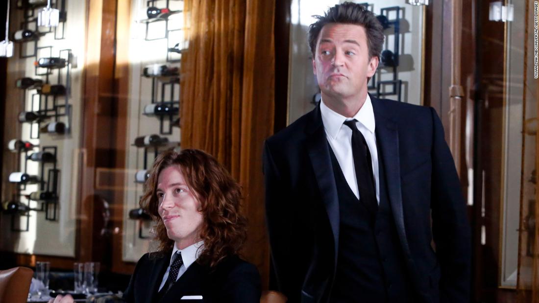 White plays himself in a scene with Matthew Perry on an episode of &quot;Go On&quot; in 2013.