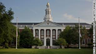 The Harvard University campus in Cambridge, Massachusetts. 