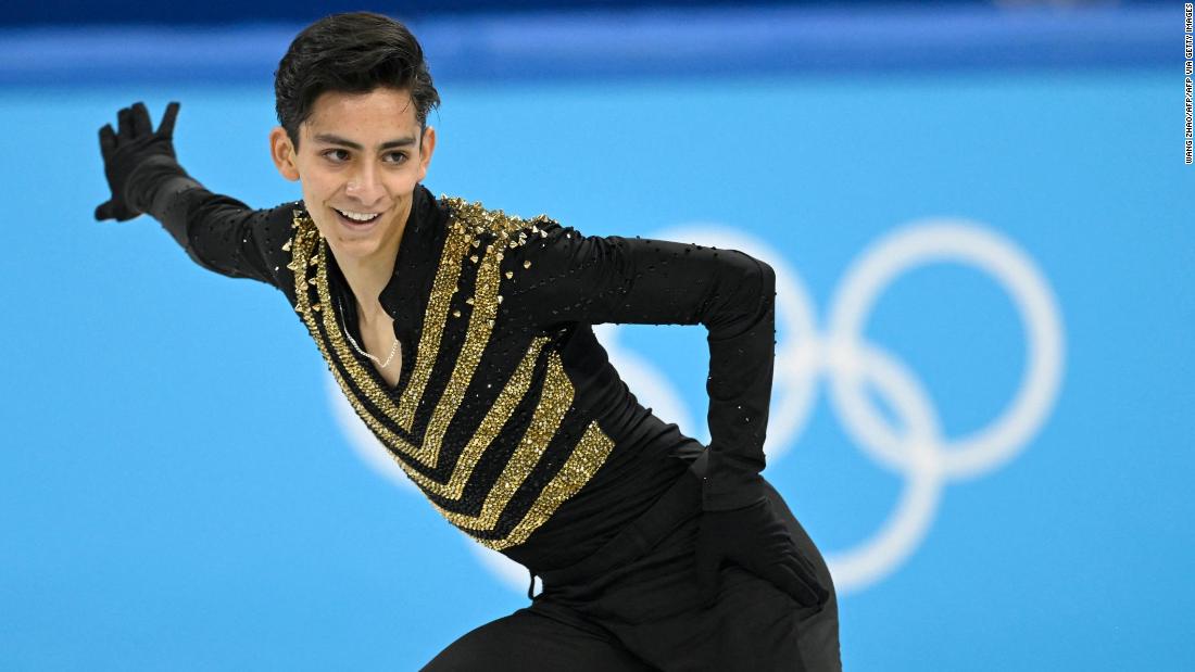 He trained on shopping mall ice rinks for the Olympics. Now this Mexican skater is creating history