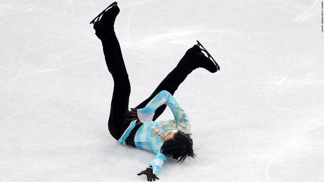 Japan&#39;s Yuzuru Hanyu, the Olympic champion in 2014 and 2018, &lt;a href=&quot;https://www.cnn.com/world/live-news/beijing-winter-olympics-02-10-22-spt/h_d8db79c002b127feb6cb369f4d76be8b&quot; target=&quot;_blank&quot;&gt;falls during his free skate&lt;/a&gt; on February 10. He attempted a quadruple axel, a highly difficult move that has never been completed in competition. He finished in fourth place.