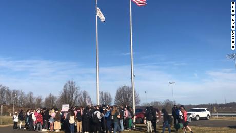 Students organized a walkout at Huntington High School in West Virginia.