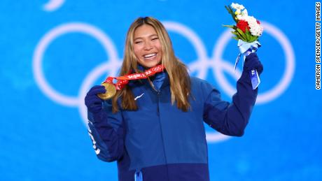 Chloe Kim of Team USA won her second gold medal this year for her women&#39;s halfpipe performance. 