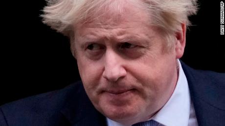 British Prime Minister Boris Johnson leaves 10 Downing Street on February 9.