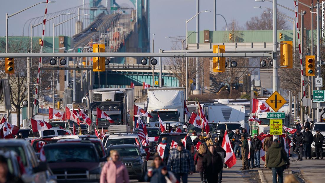 US auto factories disrupted by Canadian trucker rally – CNN