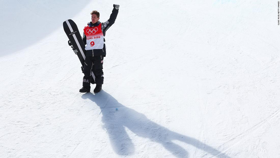After falling on his third and final run in the halfpipe final, snowboarder &lt;a href=&quot;https://www.cnn.com/2022/02/08/sport/gallery/shaun-white-snowboarder/index.html&quot; target=&quot;_blank&quot;&gt;Shaun White&lt;/a&gt; took off his helmet and waved goodbye to the crowd. He said going into Beijing that this would be his fifth and final Olympics.